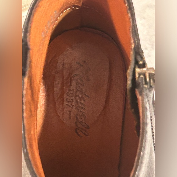 Madewell Women's The Billie Boot Size 9.5 Black Leather Block Heel Boho … - Picture 5 of 5